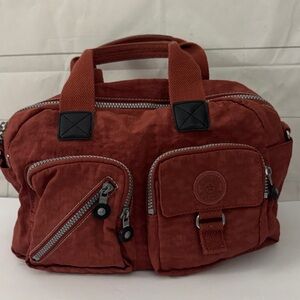 Kipling Top Handle Bag Rusty Brown Color